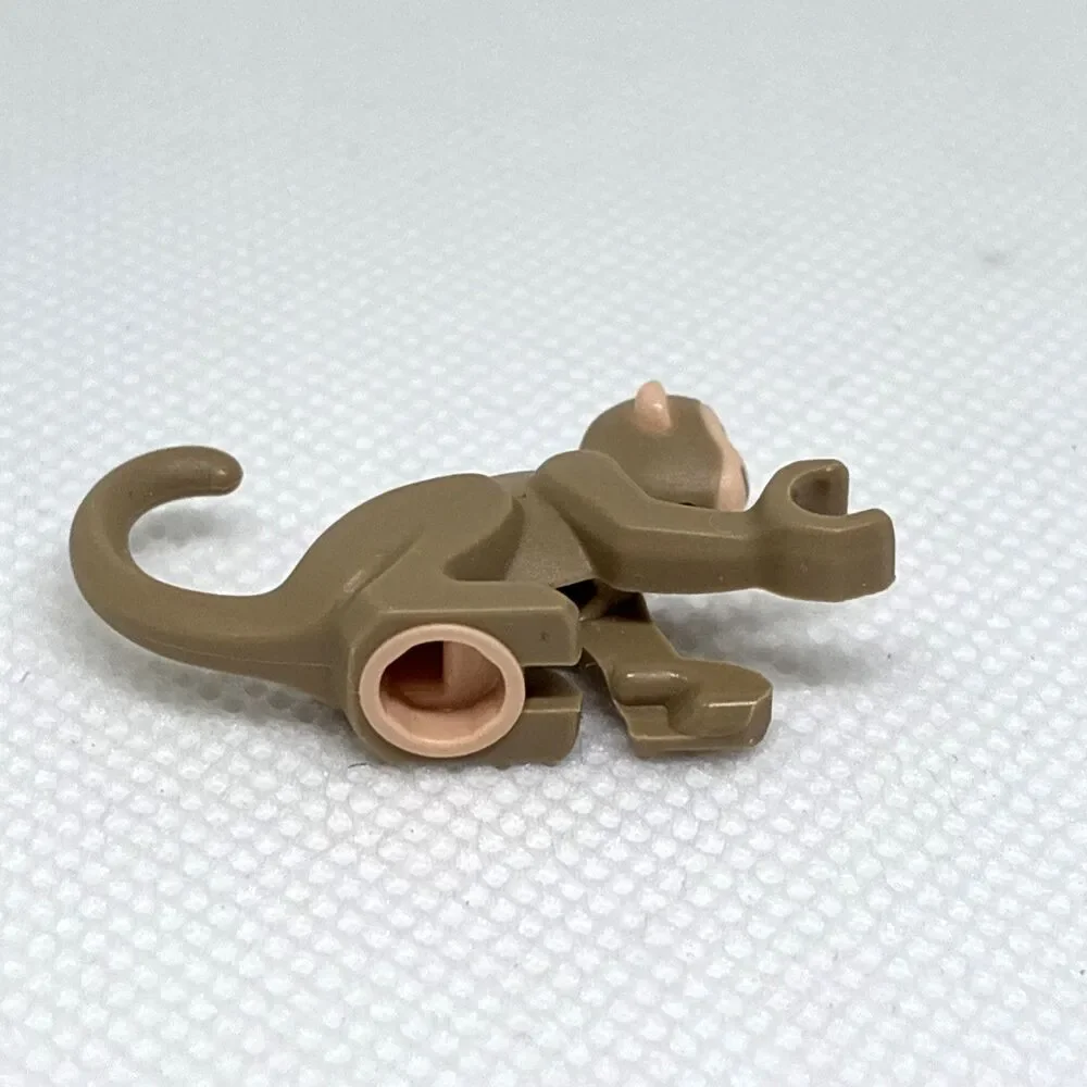LEGO Parts - Dark Tan Monkey with Light Nougat Face - No 77864pb01 - QTY 1